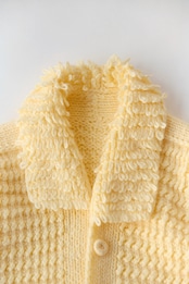 Mokemoke collar ivory cardigan