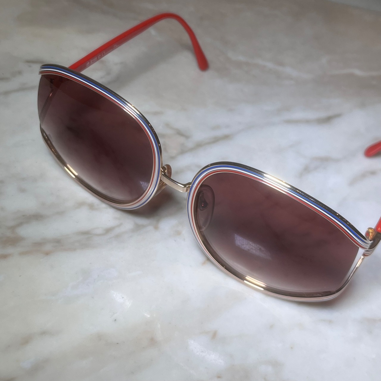 vintage CHRISTIAN DIOR tri-color sunglasses