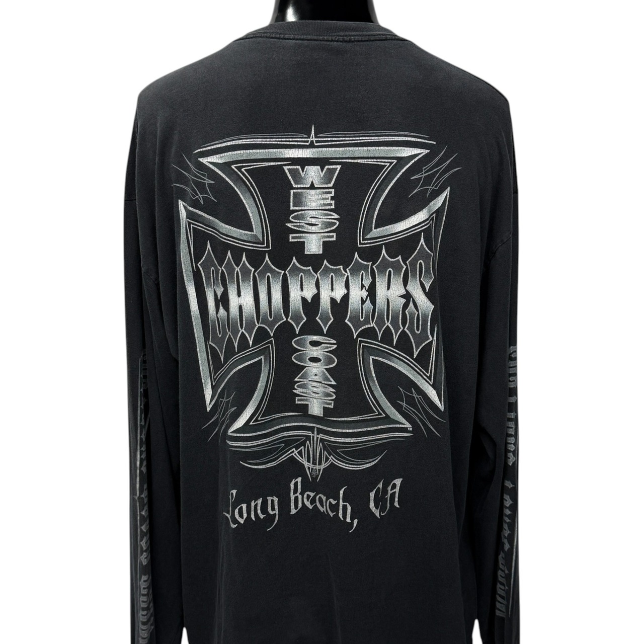 【WEST COAST CHOPPERS】ウエストコーストチョッパーズ "IRON CROSS & LOGO" ロングスリーブTシャツ