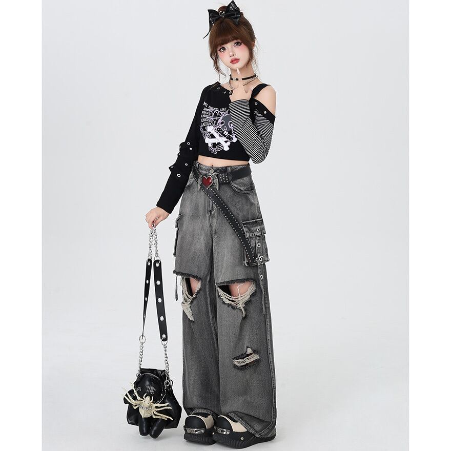 ゴスロリ通販 With U CRAZYGIRLシリーズ デニムパンツ ジーンズ