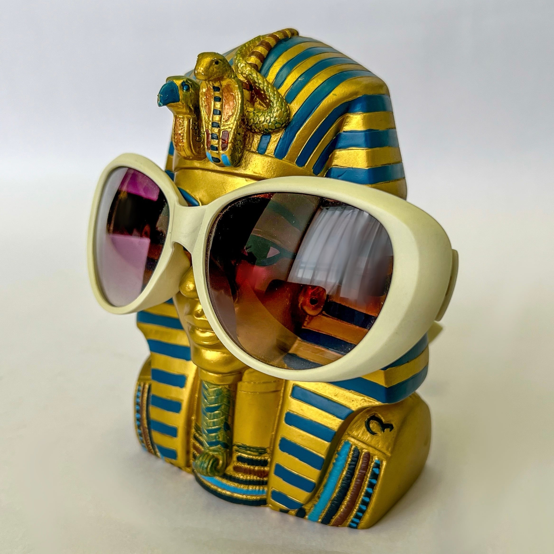 メガネスタンド ツタンカーメン ロータリー・ヒロ Glass Stand King