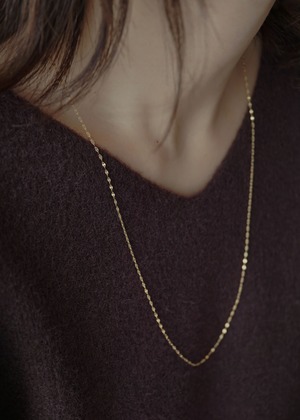 K10YG -Simple Necklace- A【Long】