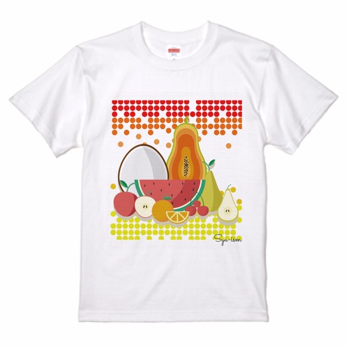 フルーツTシャツ ホワイト 男女兼用