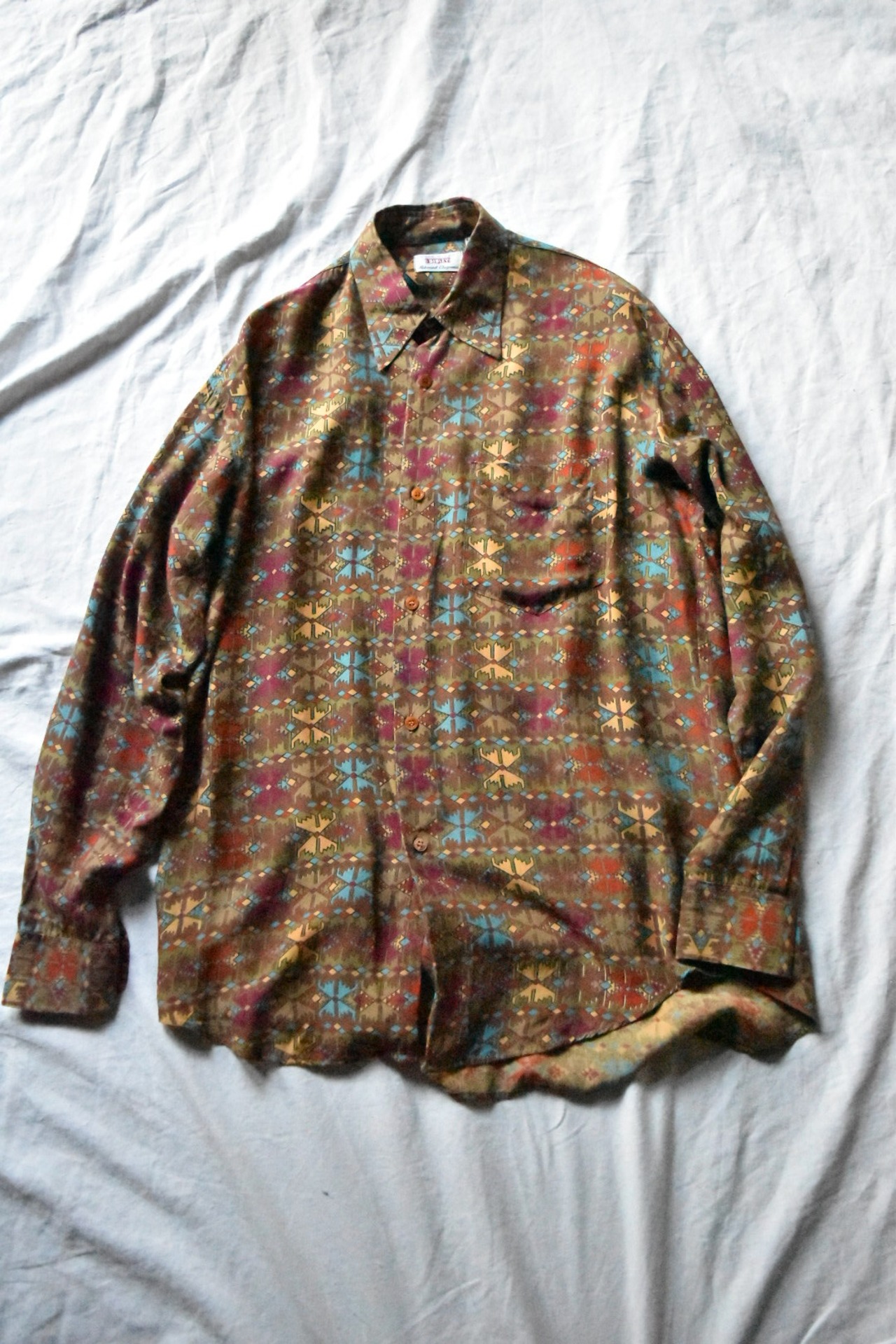 Italy made abstract pattern shirt