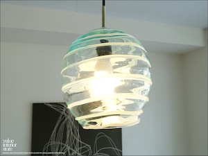 吹きガラスペンダントライトclwh 天井照明 照明器具 硝子ランプシェード 吊り下げ灯 明かり 送料込