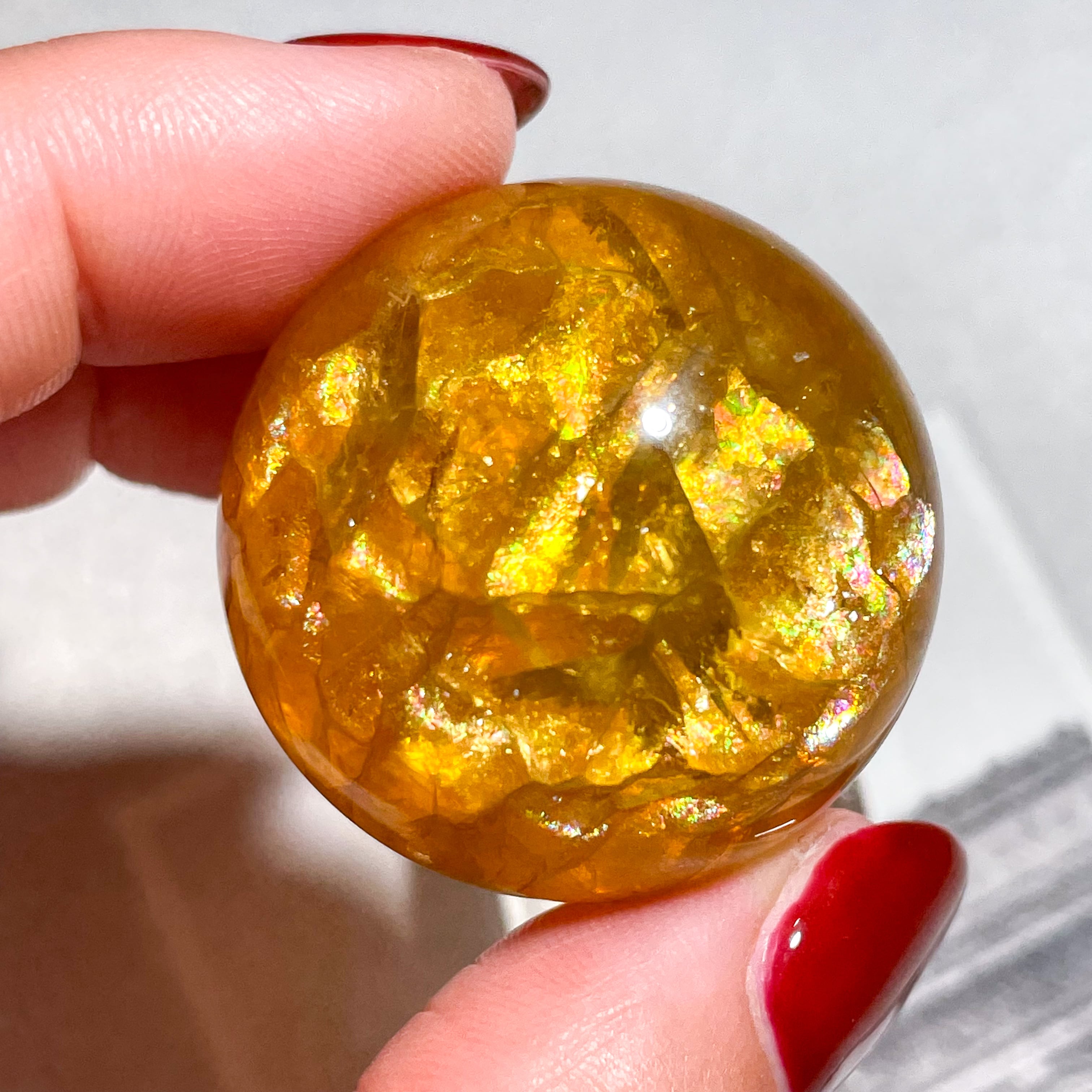 Yellow Mica Fluorite Sphere 2 ✧ イエローマイカフローライト