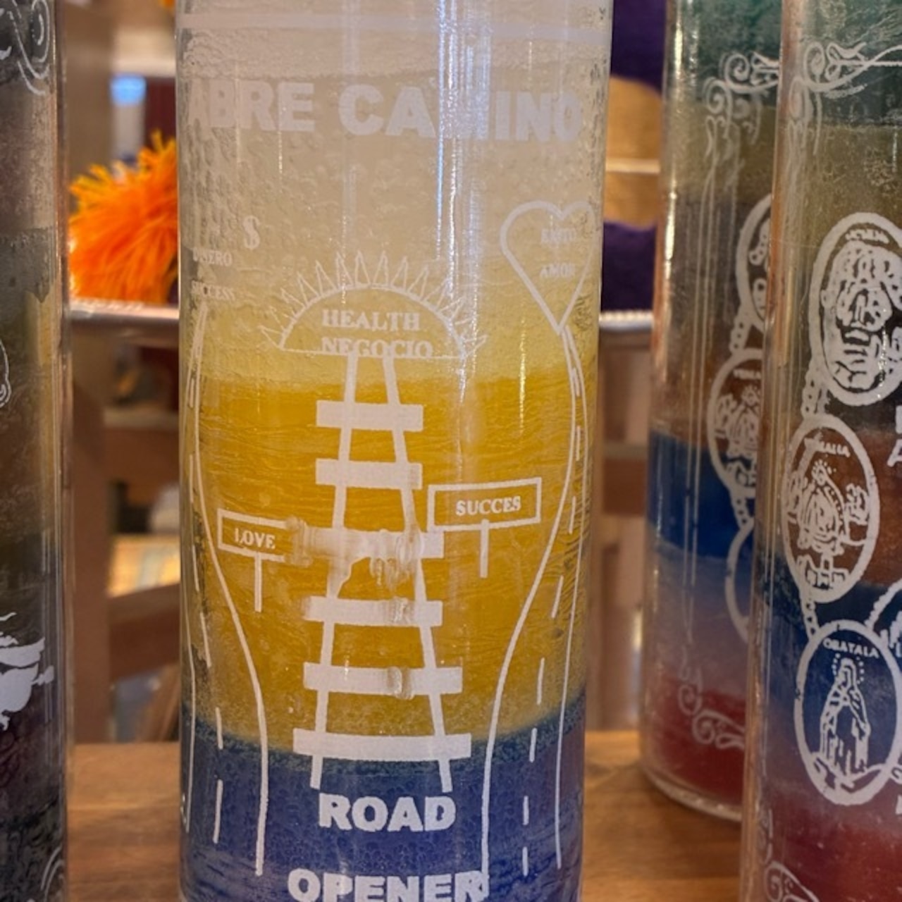 Mexico Mystic candle　メキシコ　ミスティックキャンドル　全4種　民芸品　聖人　悪魔　精霊　お守り