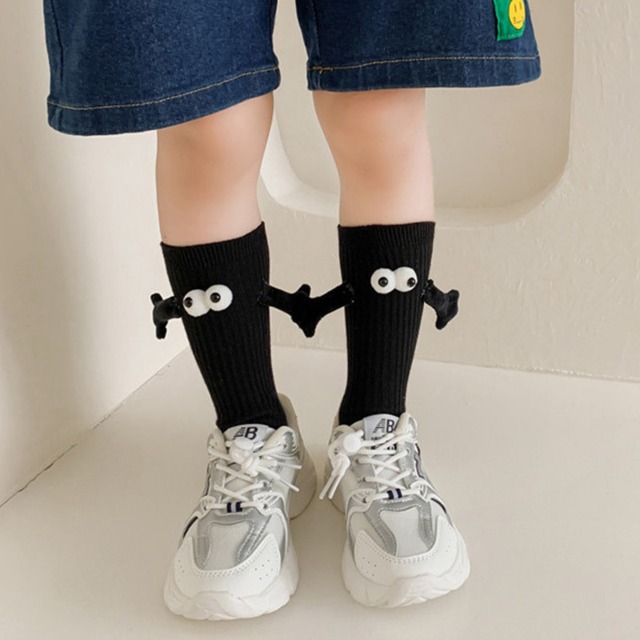 【即納】かわいい目玉の手つなぎソックス