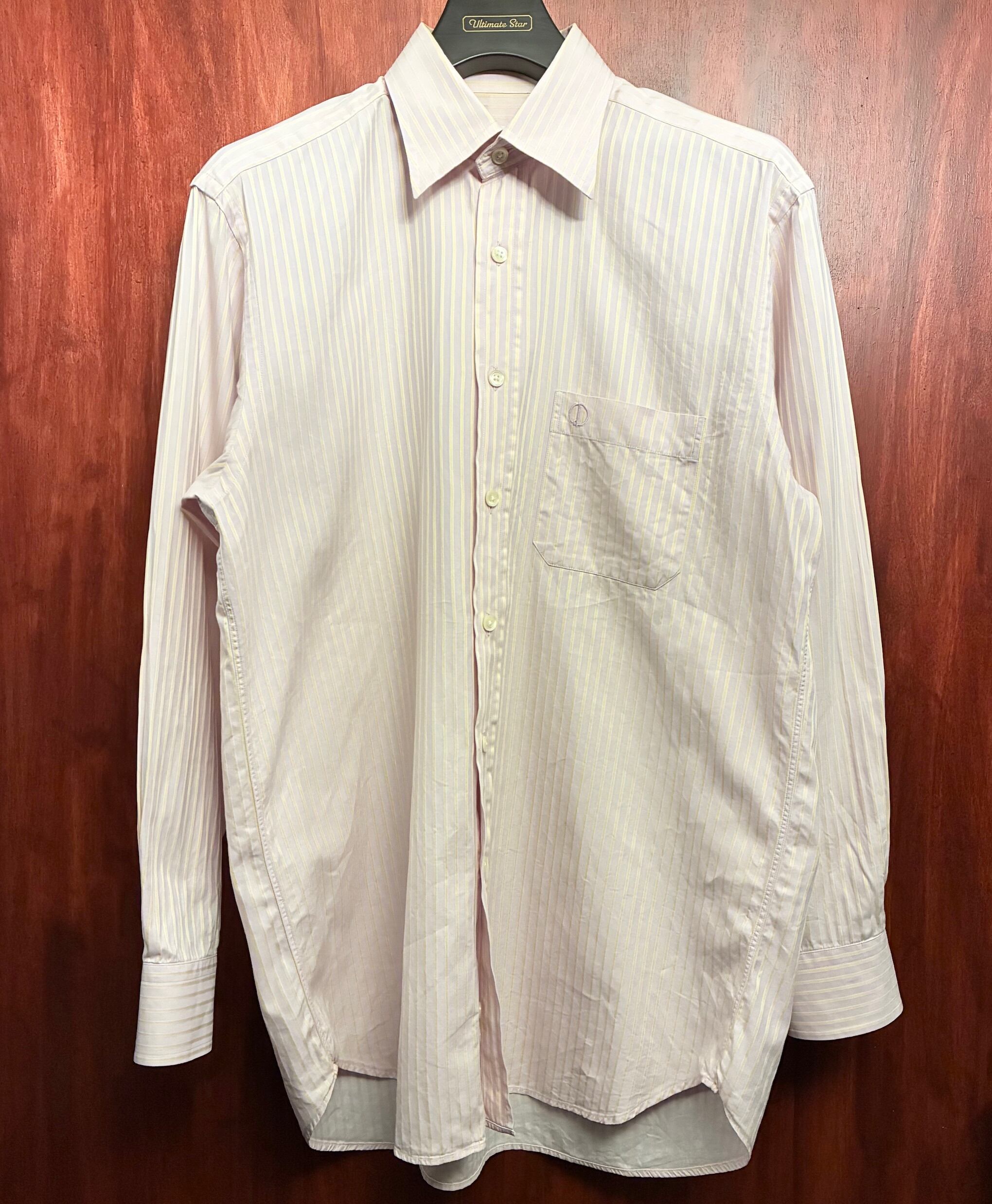 MADE IN ITALY製 Loro Piana ストライプ柄 長袖オックスフォードシャツ