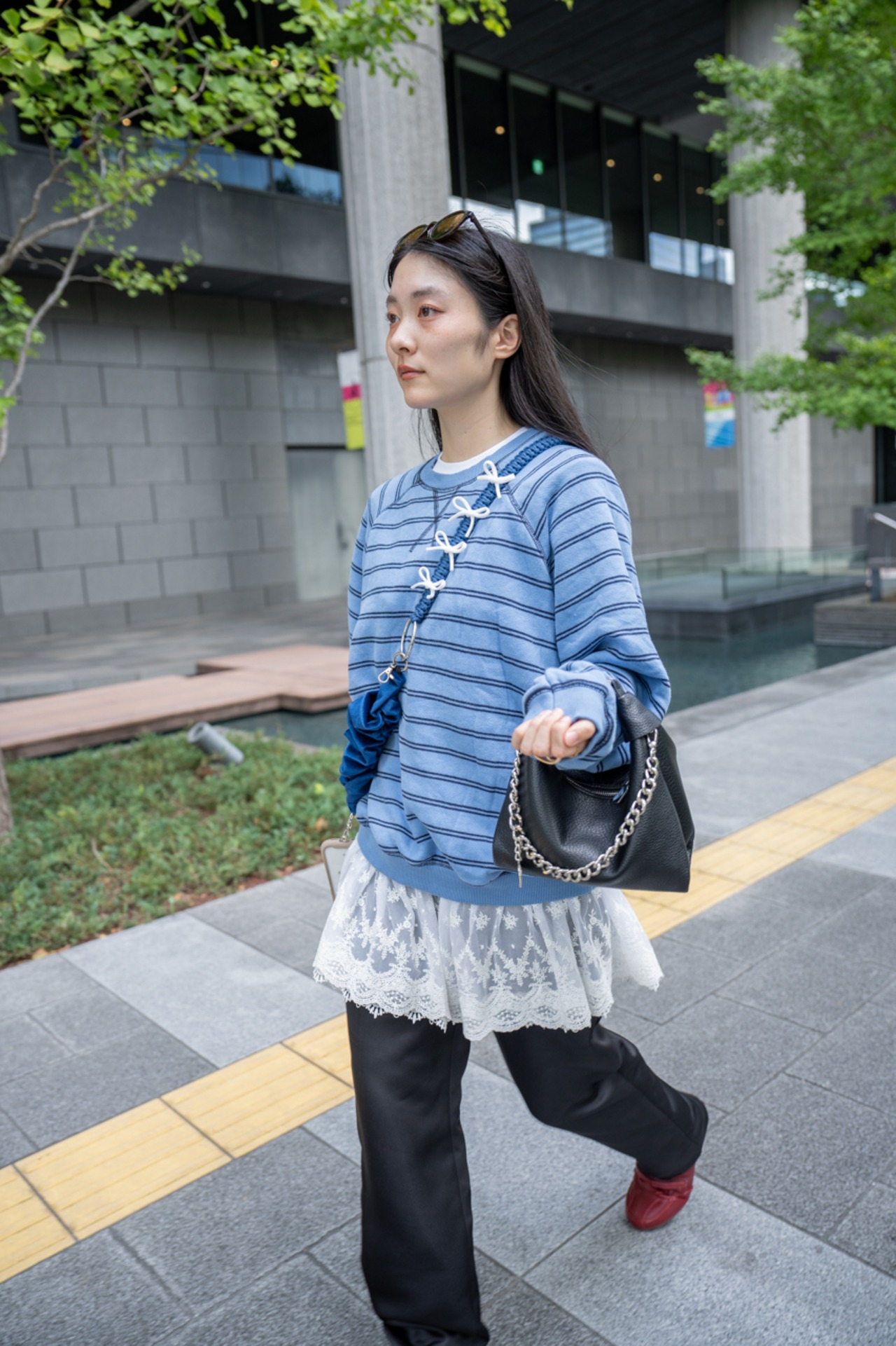 【残り9点】3way velour strap Navy