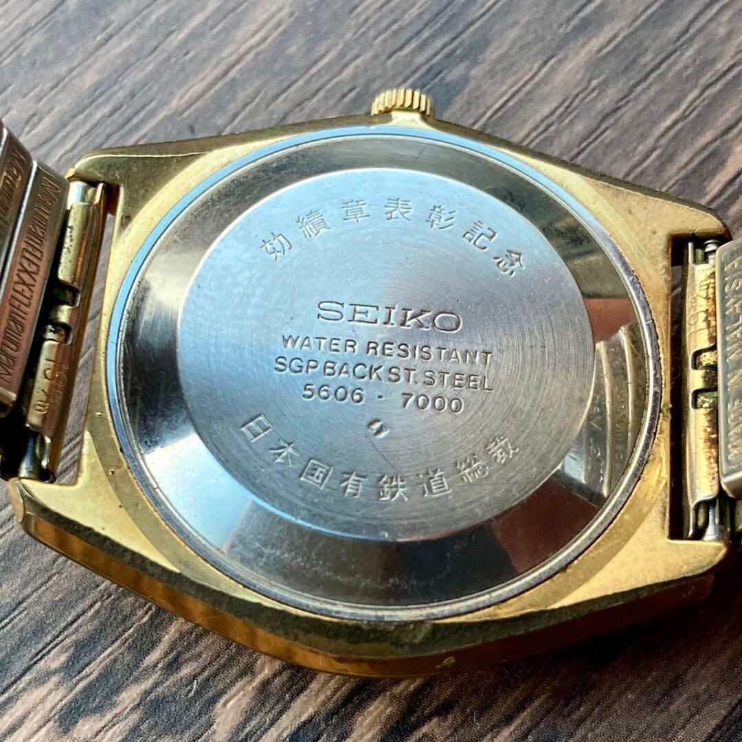 動作品】セイコー ロードマチック アンティーク 腕時計 メンズ 国鉄