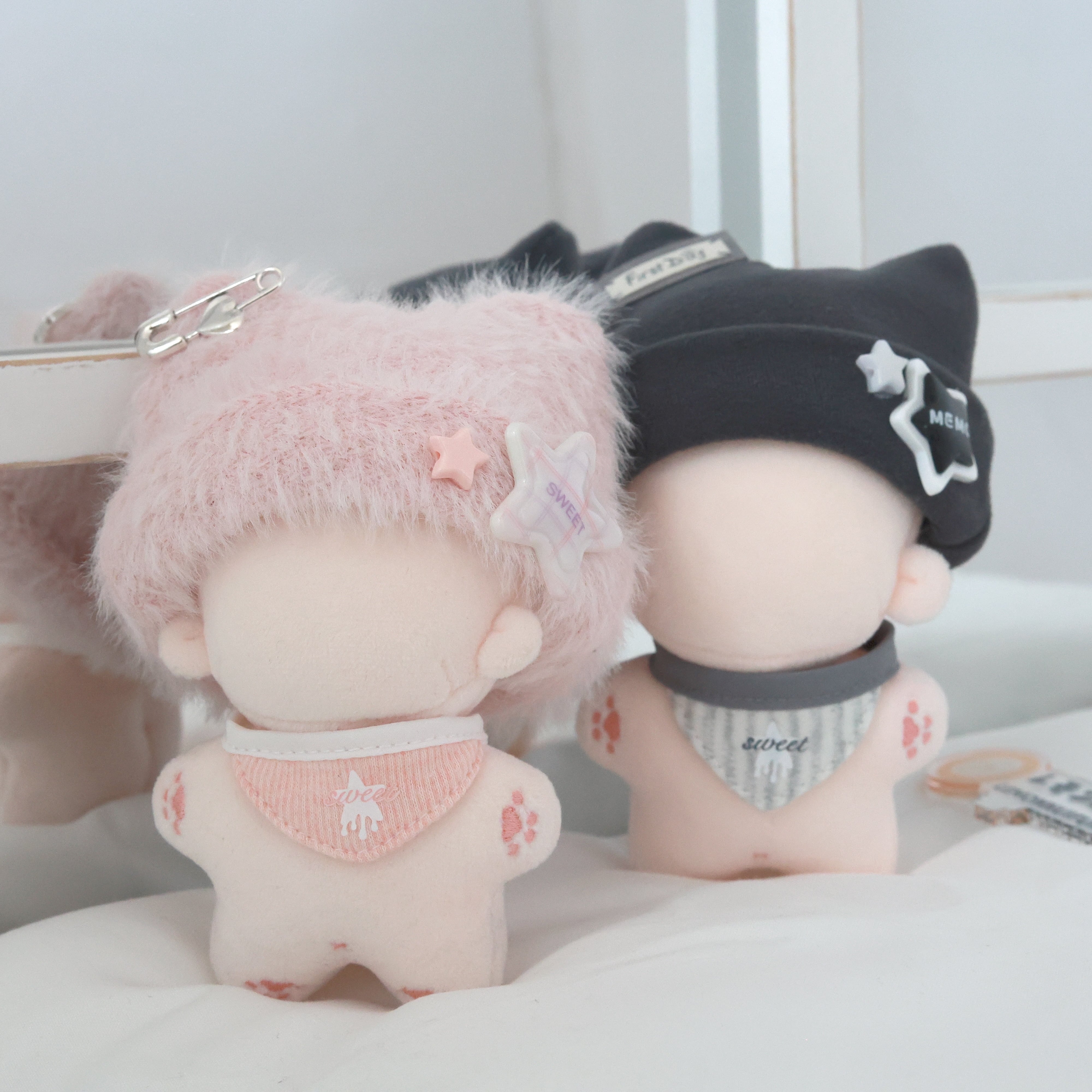 10cm 11cm着せ替え ぬいぐるみ服 ちびぬい 帽子 よだれかけ 推し活