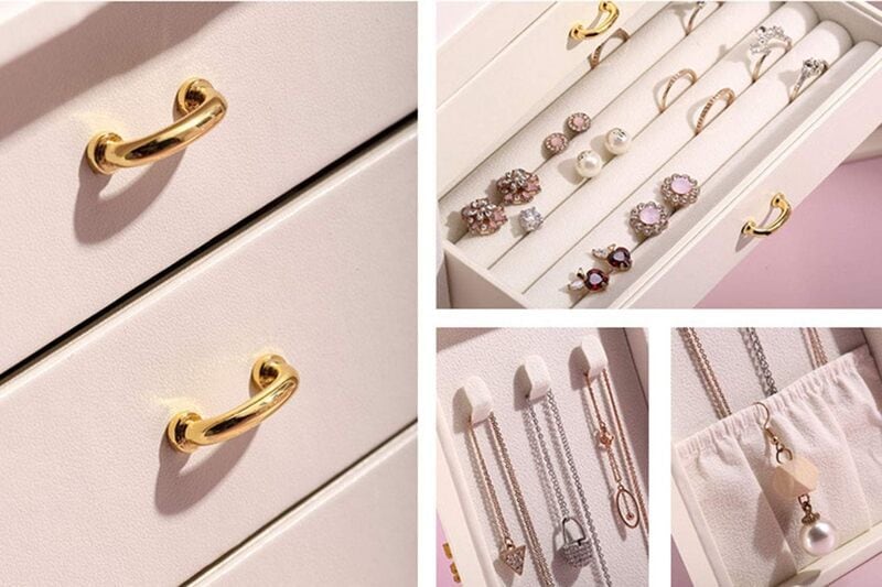 ジュエリーボックス 多収納 両開き おしゃれ かわいい ジュエリー