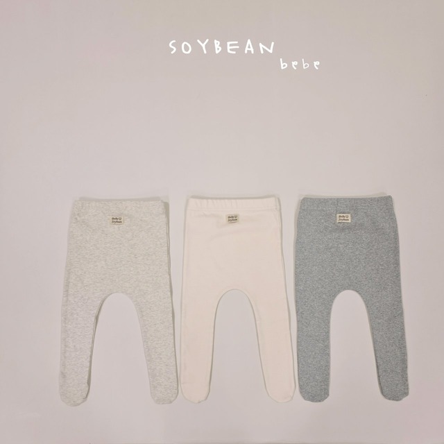 【取寄】soybean｜bebe footed leggings｜ベベ足つきレギンス｜S-M｜baby｜26 spring