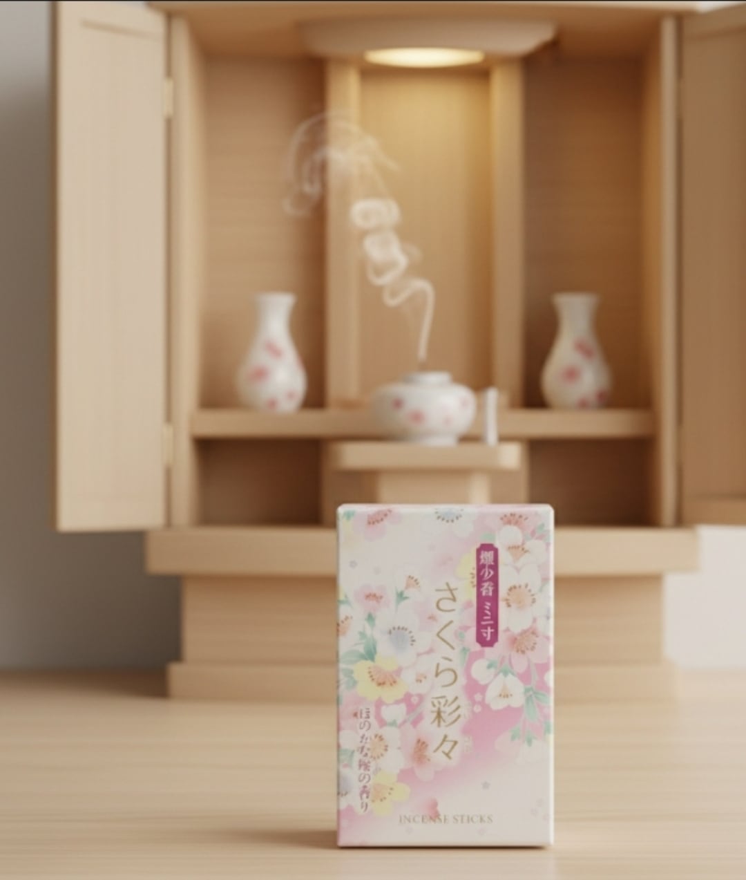 ミニブーケと桜の香りのミニお線香セット | HANASORA2023
