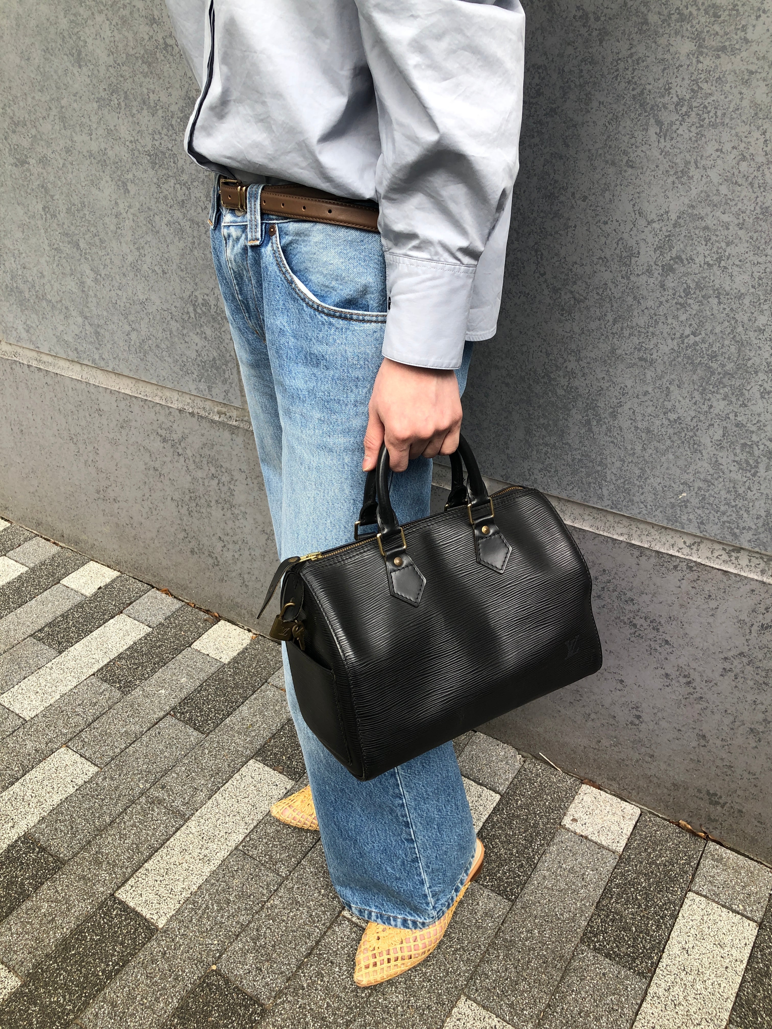【美品】ルイヴィトン　エピ　スピーディ25　ミニボストンバッグ　5768 LOUIS VUITTON ルイヴィトン スピーディ25 エピ ハンドバッグ ブラック