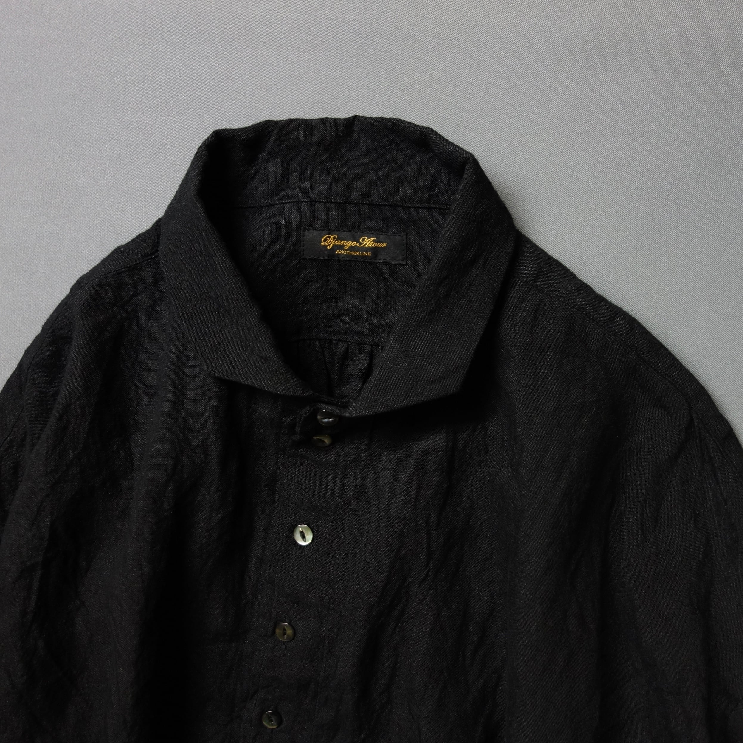frenchvictorians linen halfsleeve 2026 / old black | ATELIER GARDENIA