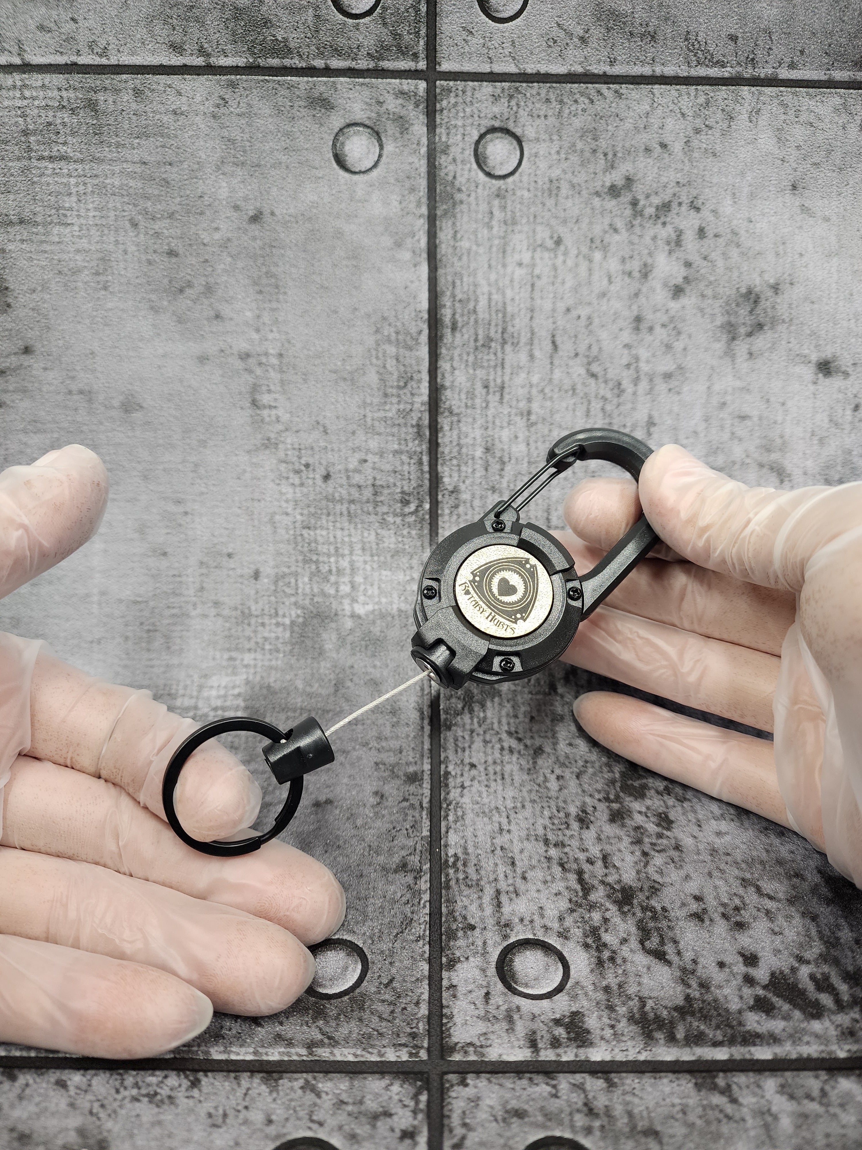 FK'S FACTORY ROUTE86 ルート86 リールキーホルダー ワイヤー 収縮式