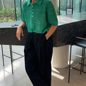 ルーズカラーニットポロシャツ　MT0080438