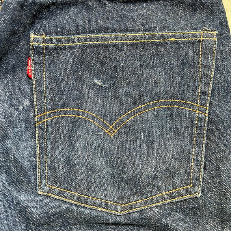 60's~ LEVI'S リーバイス 501 カットオフデニム Big E Sタイプ 濃紺 ...