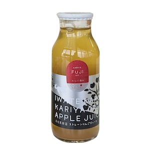 【苅谷果樹園/皮ごと丸搾り♪】りんごジュース(ふじ)180ml