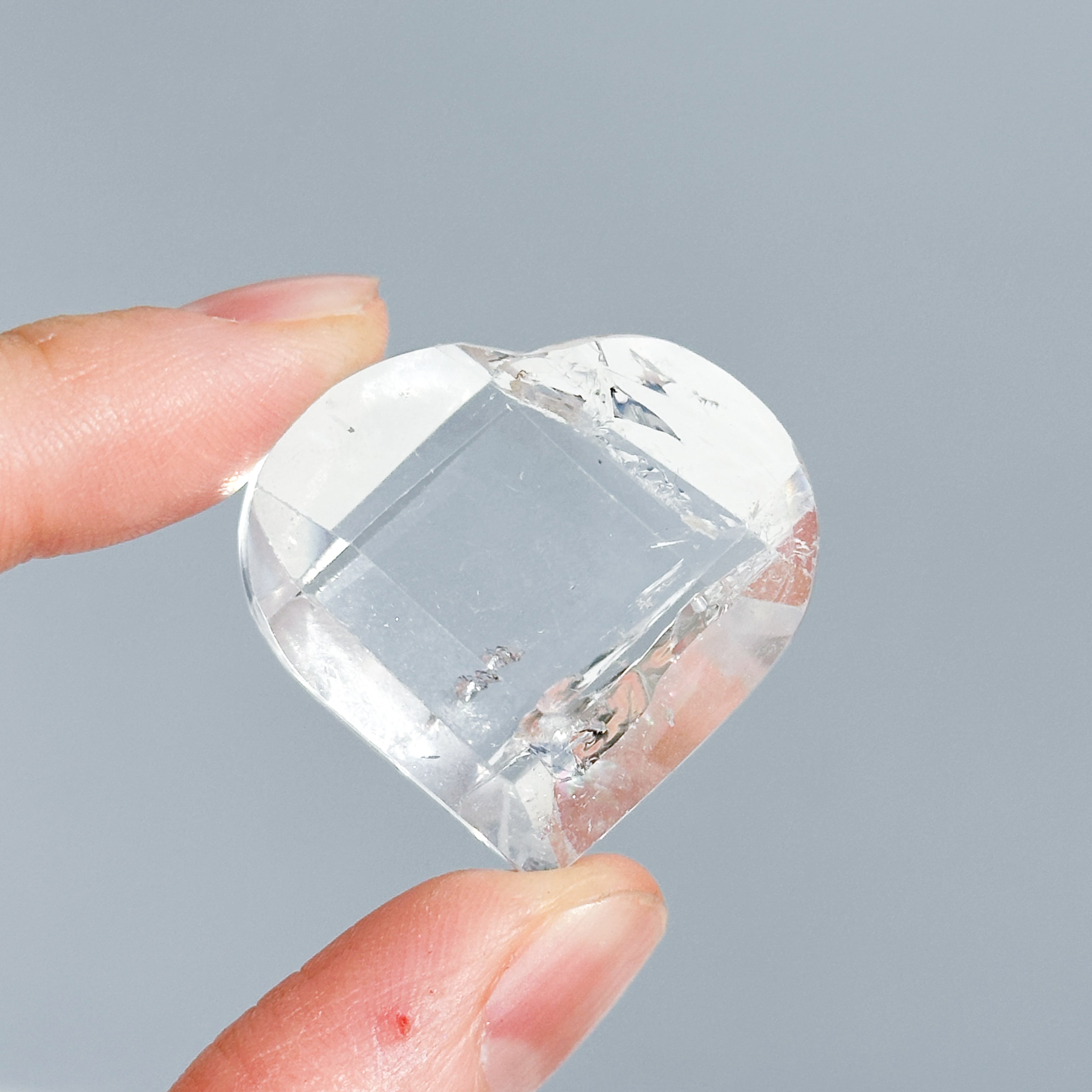 バイーア産レムリアンクォーツファセットハート03◇ Lemurian Quartz