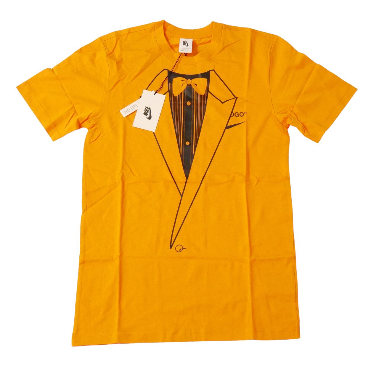 Off-white x NIKE タキシード Tシャツ オレンジ サイズS