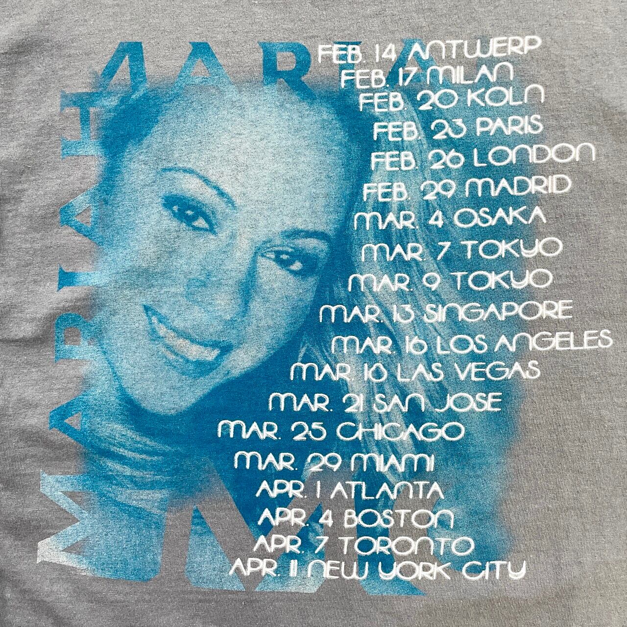 2000年製 USA製 Mariah Carey マライアキャリー Rainbow ツアーTシャツ