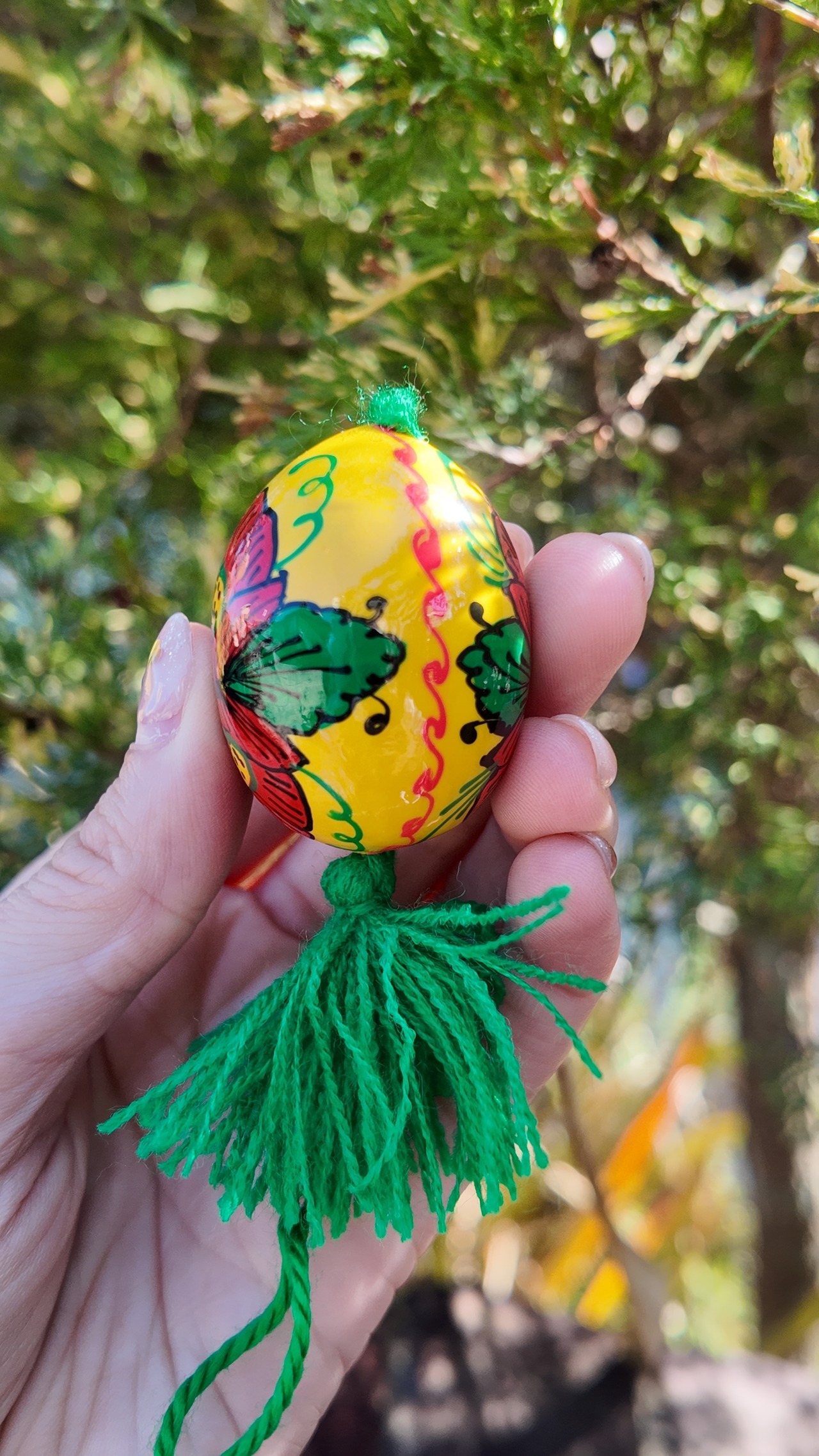 装飾用木製プィサンカ　小（イースターエッグ）　コロミヤモデル　 - 6