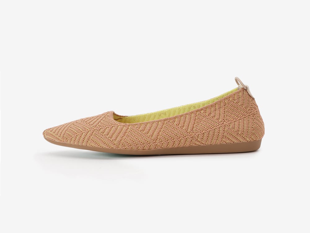 pointed-HERRIN / CAMEL & YELLOW | Offen