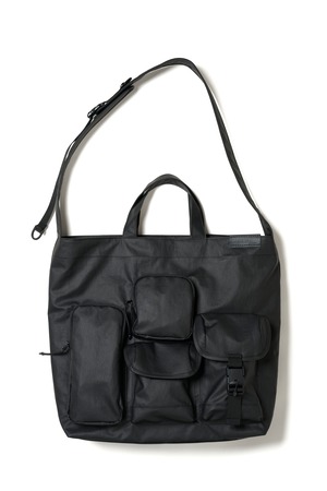NEW !! / MULTI POCKET 2WAY TOTE BAG (MEDIUM) / BCL-68 BLACK2