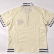 adabat アダバット ヘンリーネック 鹿の子 半袖シャツ トップス 2/アイボリー系 レディース ゴルフ