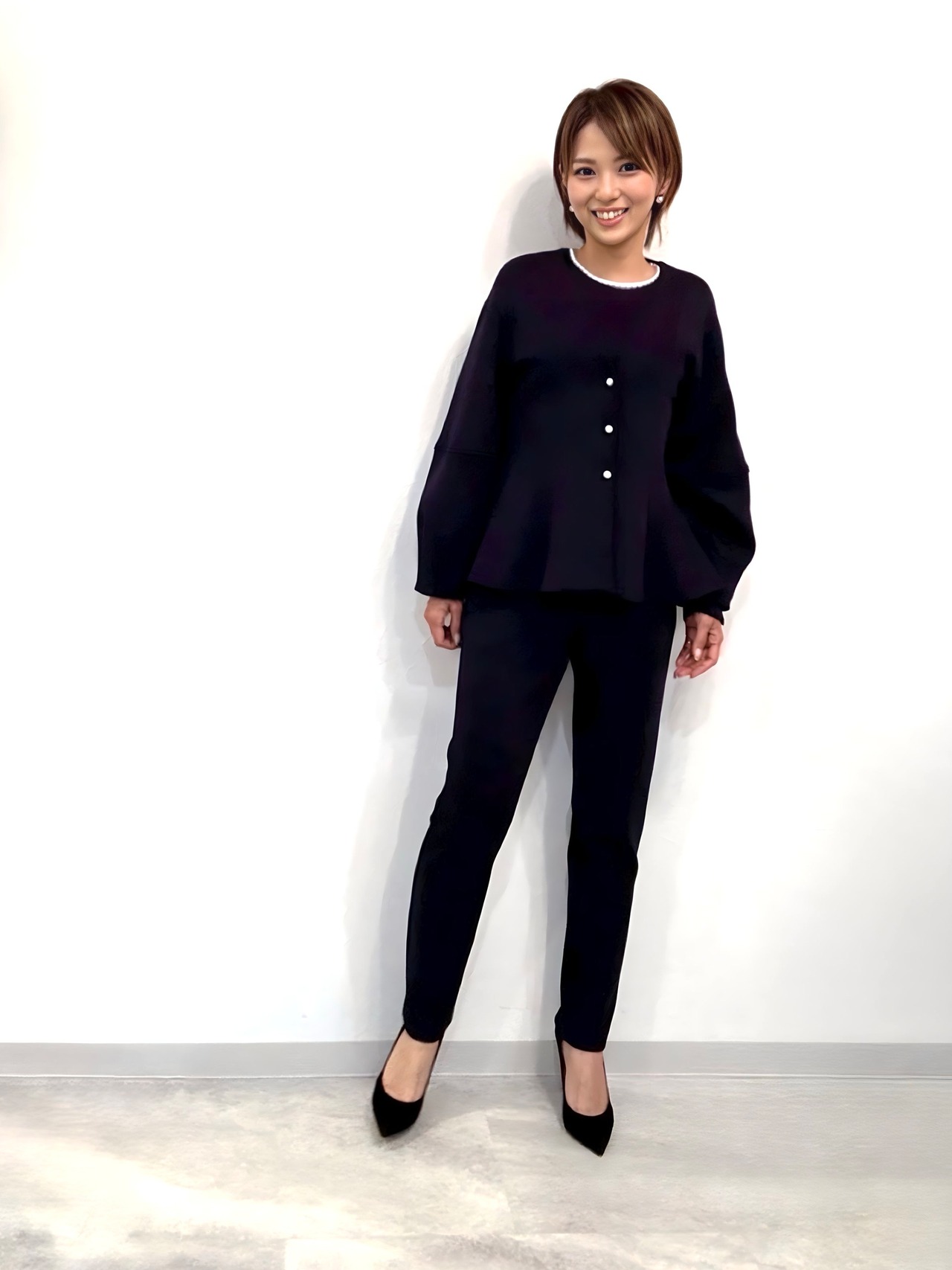 ペプラムジャケットカーディガン