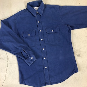 1990s FIVE BROTHER BLUE CHAMOIS SHIRT