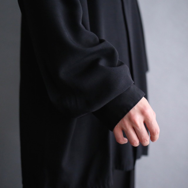 "刺繍" black mode embroidery design  loose shirt