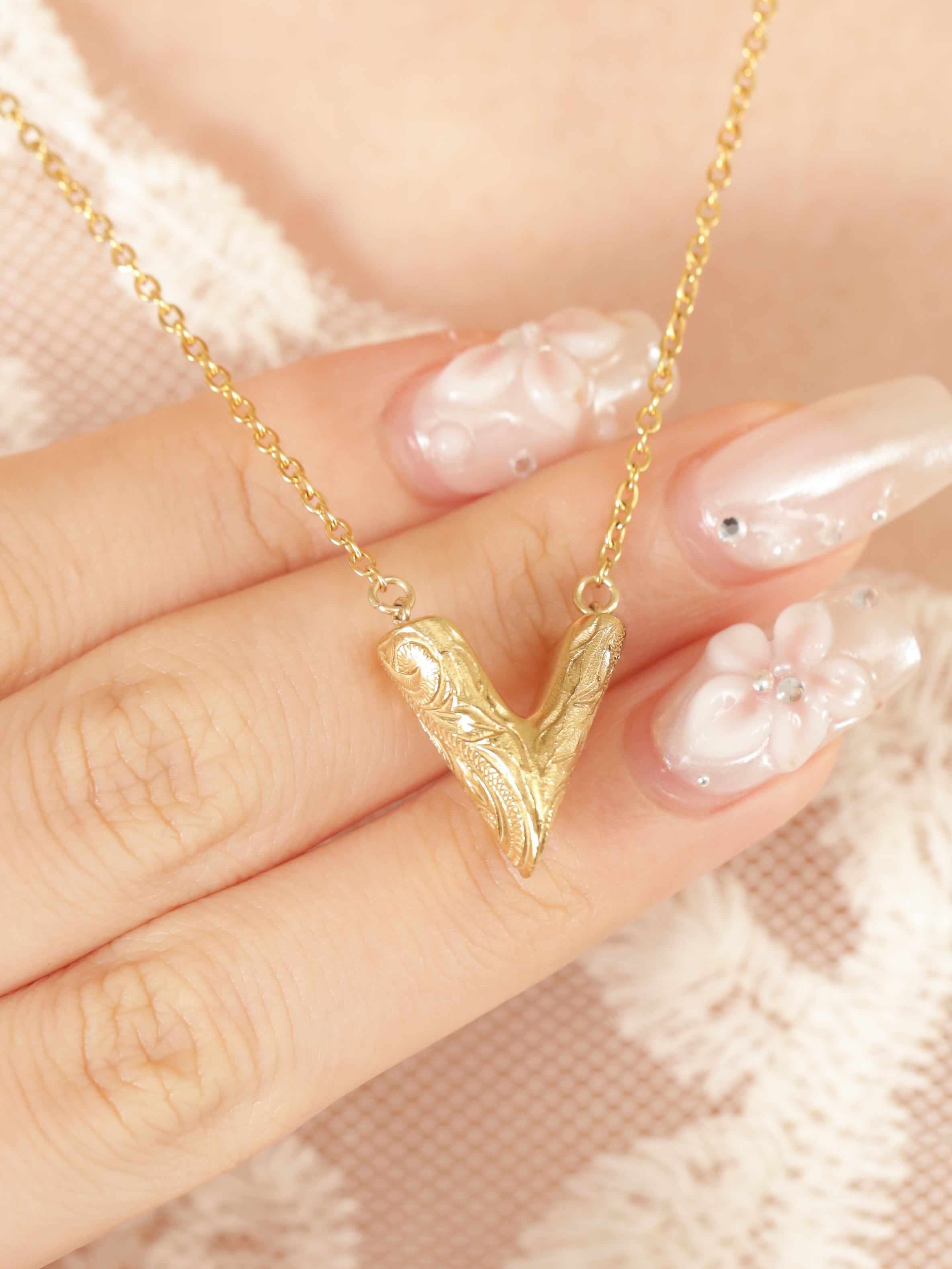 316L hawaiian V necklace #n05