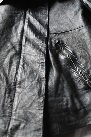 DKNY Black leather short jacket