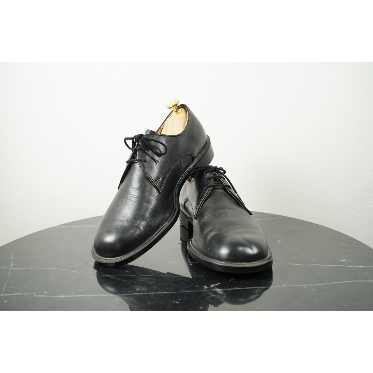 ドイツ軍 オフィサーシューズ プレーントゥ ラバーソール 25cm|SS46