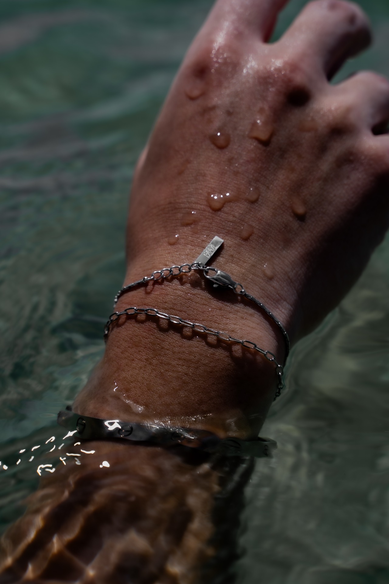 【Skin Flat Chain Bracelet】/ SILVER