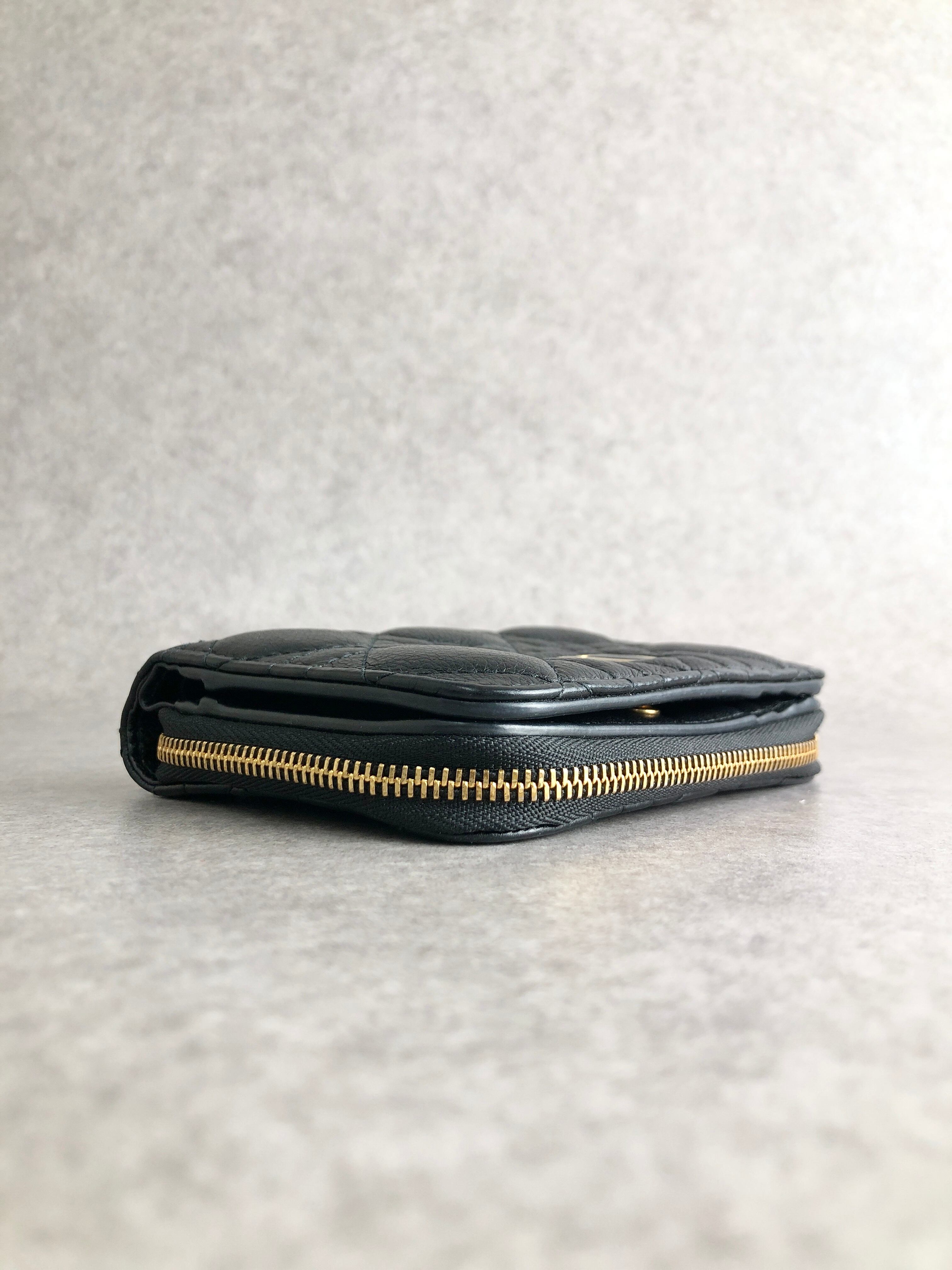 Christian Dior クリスチャン ディオール カナージュ 財布 ブラック