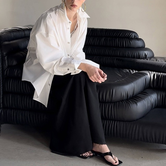 Structure wide shirt A00152