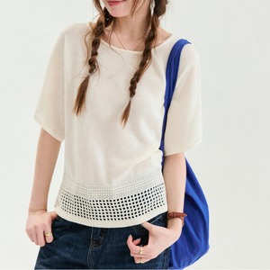 open knit summer top