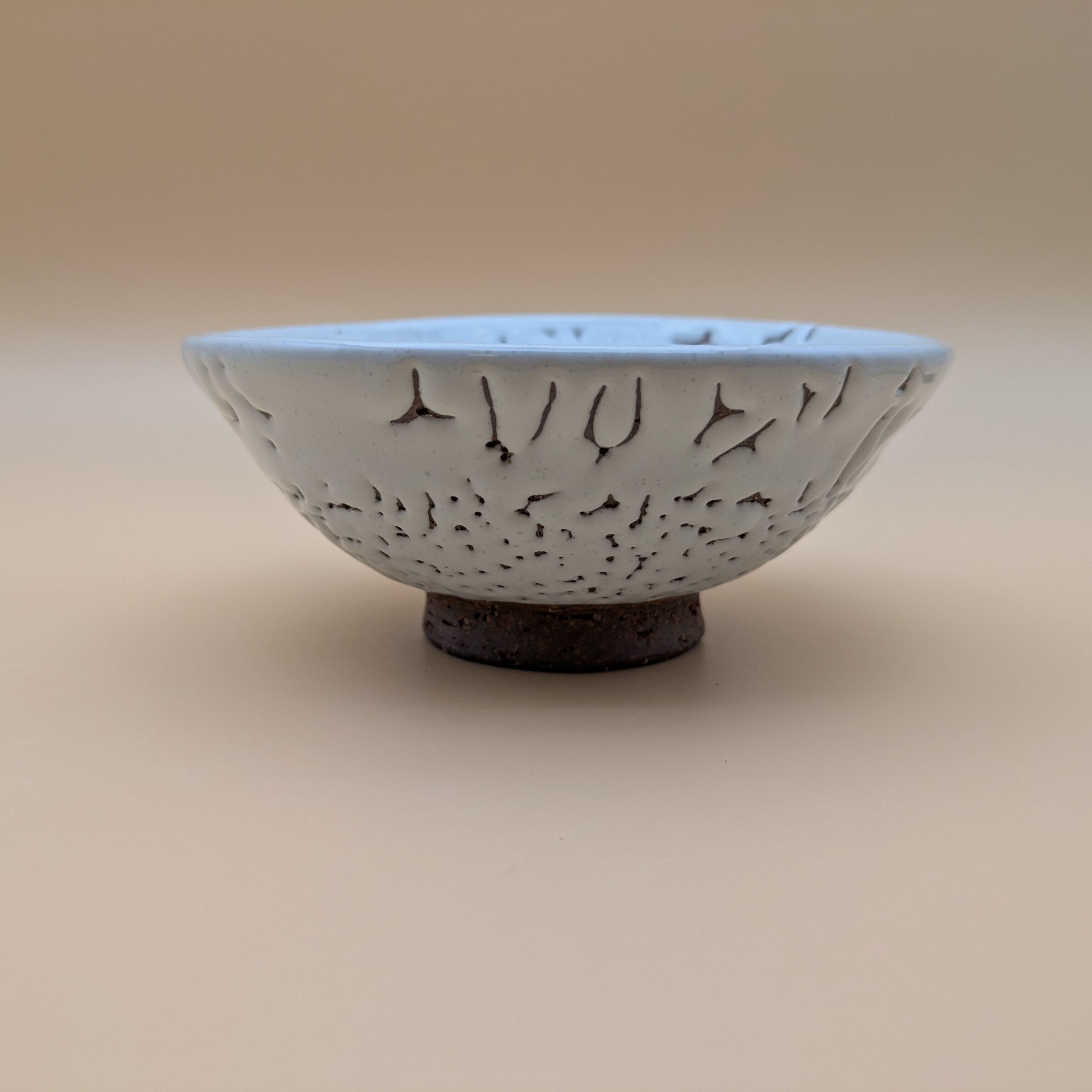 萩釉　お茶碗 萩焼】 茶碗 13cm （白釉 鬼萩） ご飯茶碗 お茶碗 飯碗 | PAY ID