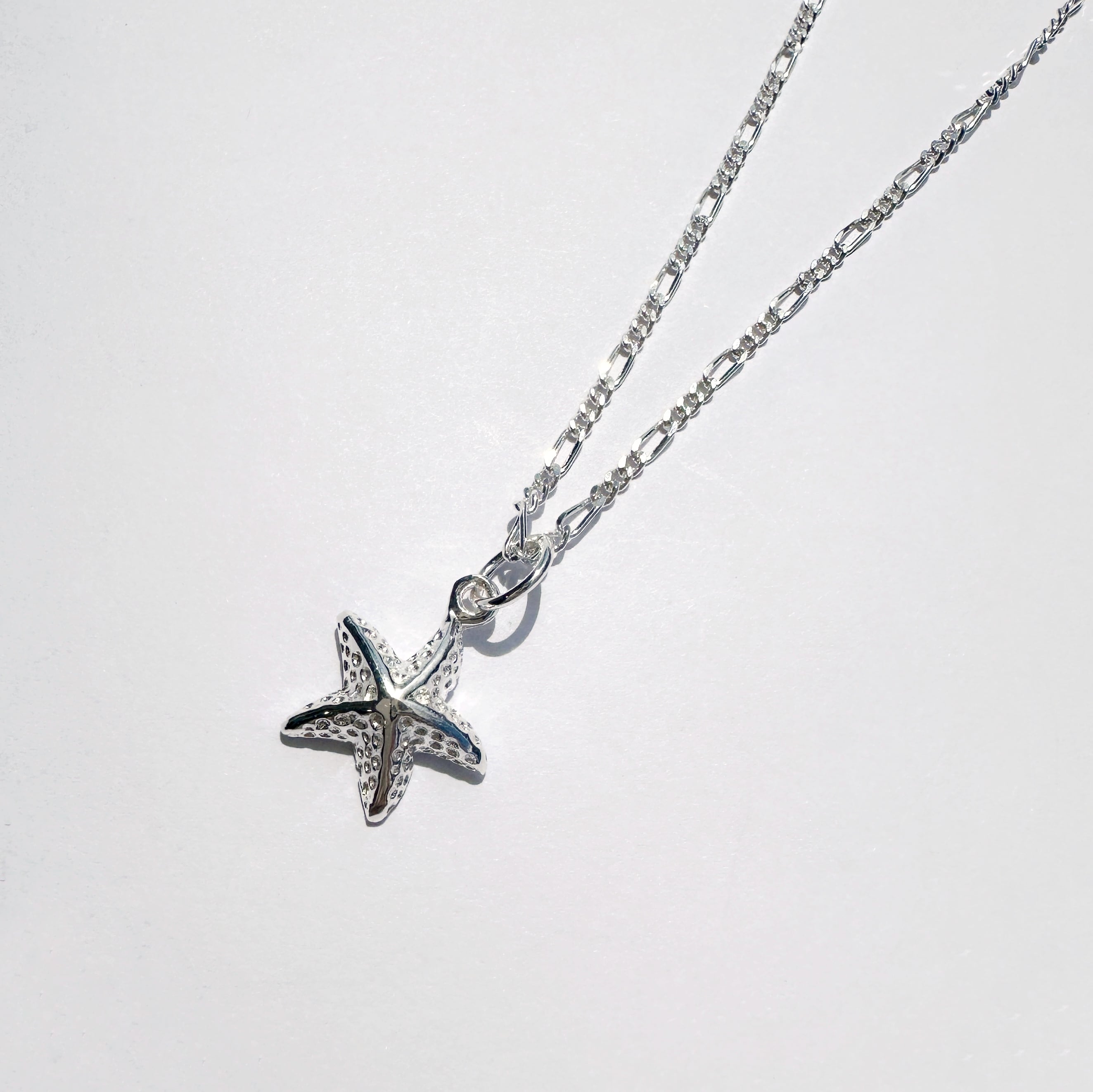 つぶつぶ スターフィッシュ ペンダント with フィガロチェーン