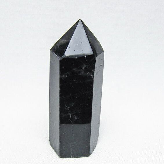 黒水晶 六角柱 モリオン ポイント 置物 一点物 142-11247 | 天然石