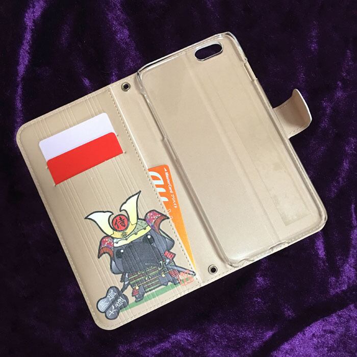 スタンド付き 両面印刷 手帳型 iphoneケース Hiphopパグ（フォーン）