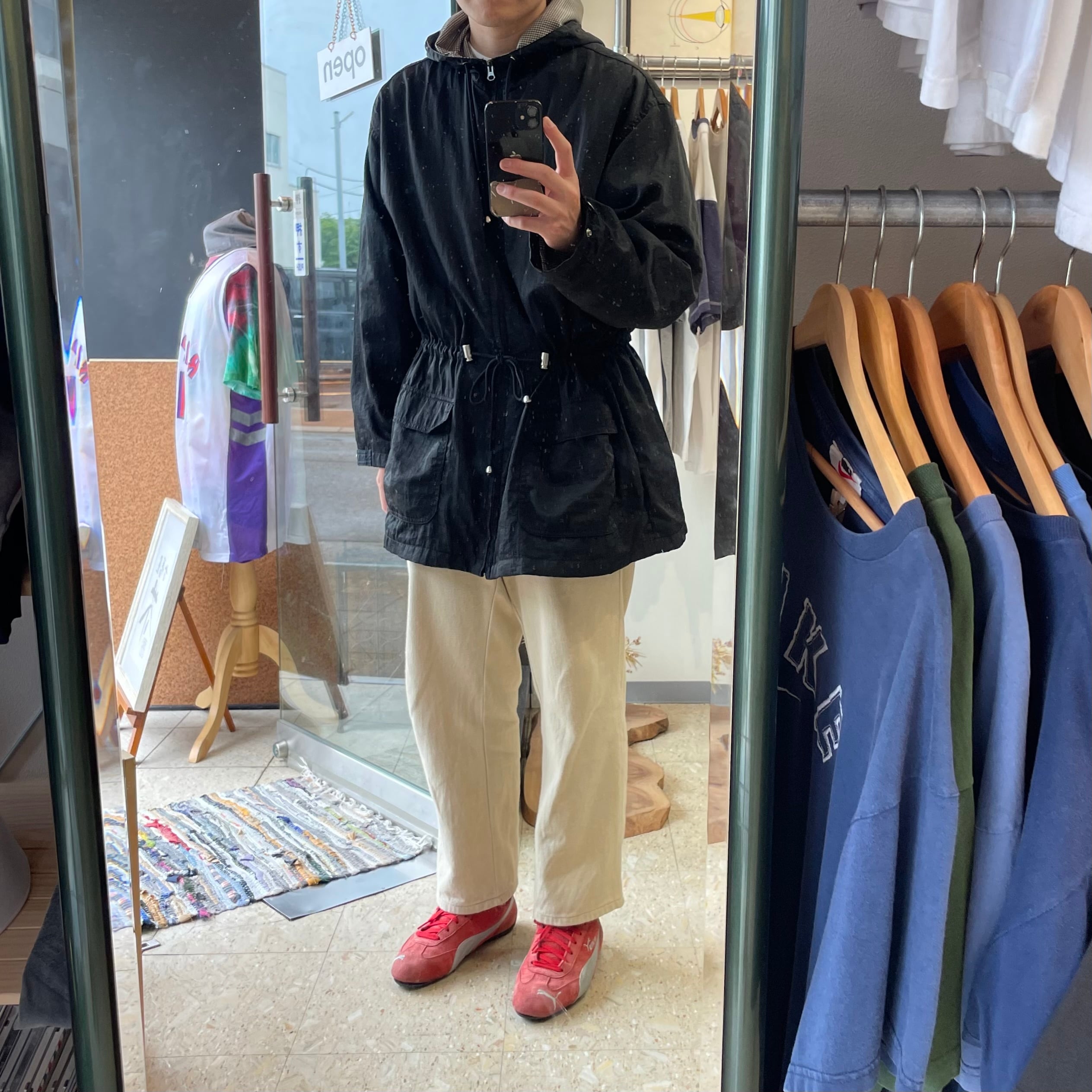 90s 【 OLD GAP 】 オールドギャップ ナイロン カバーオール ギンガム