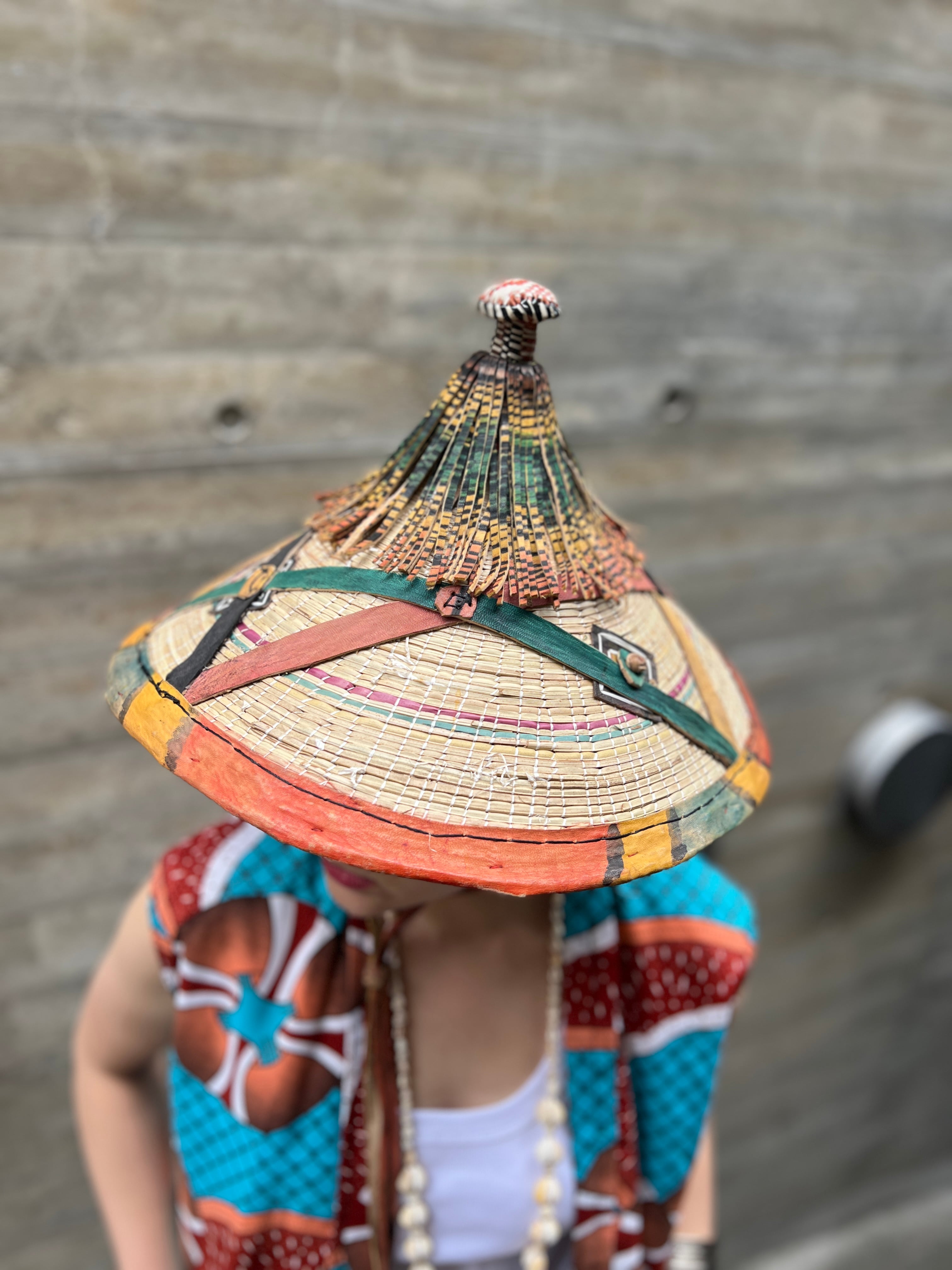 Vintage african handmade hat