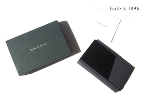 ヒデ ケイ イチハチキュウロク｜hide k 1896｜カードケース｜名刺入れ｜PETEK 1855_Bi-fold Card Case｜02_Antrasit｜グレイ