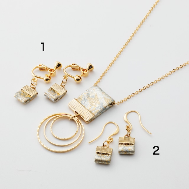 金彩ネックレス ピアス(イヤリング) /ゴールド　Neckless & Pierce(Earring) gold